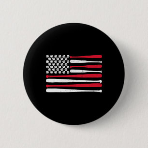 Badge Rond 5 Cm American Flag Bysebyll États-Unis Vintage Bysebyll