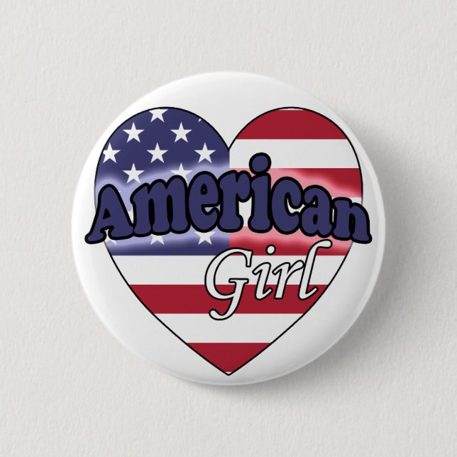 Badge Rond 5 Cm American Girl (Devant)
