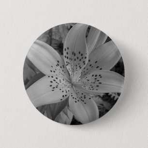 Badge Rond 5 Cm American Tiger Lily