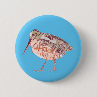 Badge Rond 5 Cm American Woodcock