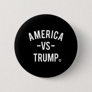 Badge Rond 5 Cm Amérique contre Trump - Amérique Versus Trump _3 