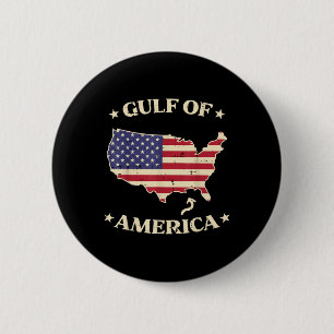 Badge Rond 5 Cm Amérique du golfe d'Amérique États-Unis Carte amér