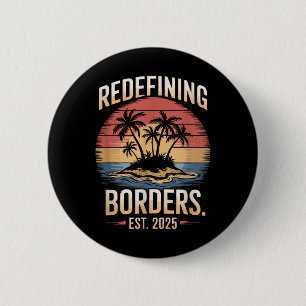 Badge Rond 5 Cm Amérique du Golfe Humour Trump Patriotique 2025