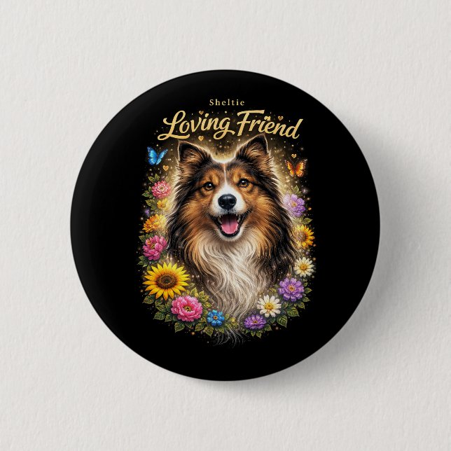 Badge Rond 5 Cm Ami aimant (Devant)