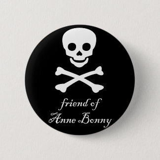 Badge Rond 5 Cm ami de bouton de fierté d'Anne Bonny bi/pan