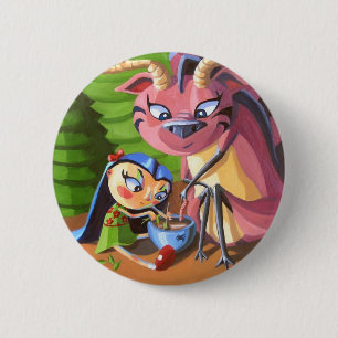 Badge Rond 5 Cm Ami imaginaire