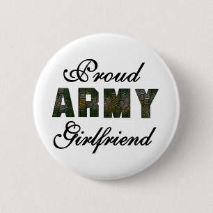 Badge Rond 5 Cm Amie fière d'armée