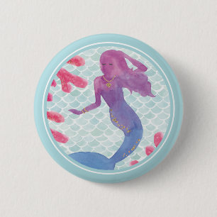 Badge Rond 5 Cm Amis de sirène I
