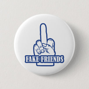Badge Rond 5 Cm Amis du doigt moyen