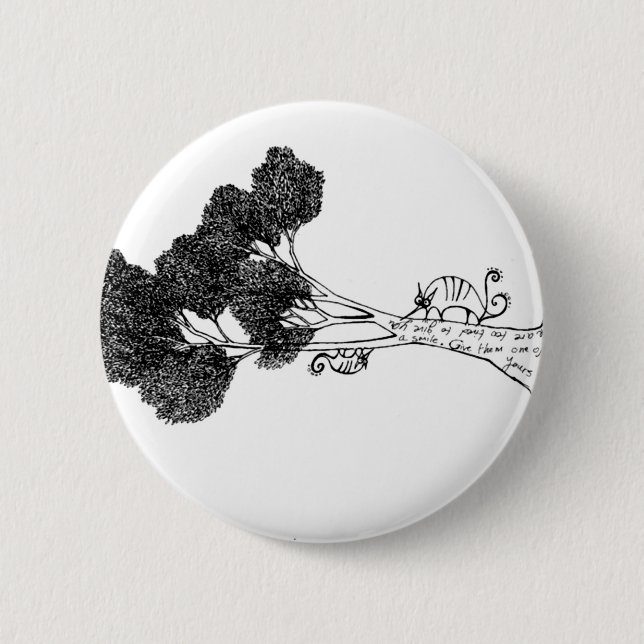 Badge Rond 5 Cm Amis heureux d'arbre (Devant)