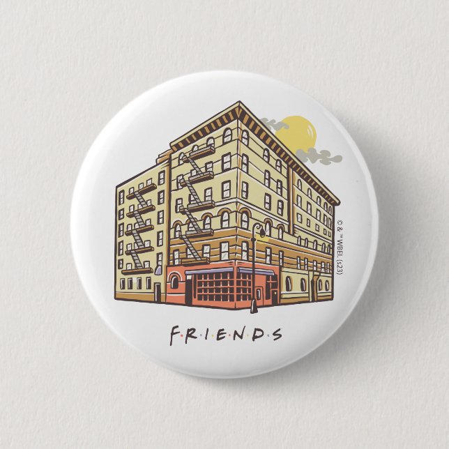 Badge Rond 5 Cm AMIS™ | Monica's Apartment Building (Devant)