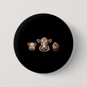 Badge Rond 5 Cm Amis Pas Nourriture Notre Vie À Nous Sticker Vegan