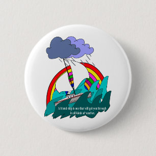 Badge Rond 5 Cm amitié