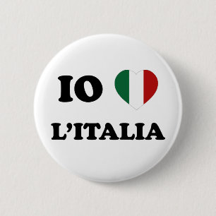 Badge Rond 5 Cm AMO Italie d'E/S