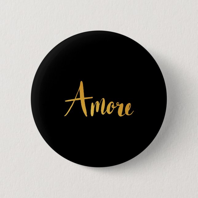 Badge Rond 5 Cm Amore - Saint-Valentin Amour Italien  (Devant)