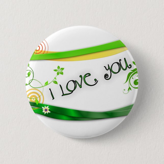 Badge Rond 5 Cm Amour (Devant)