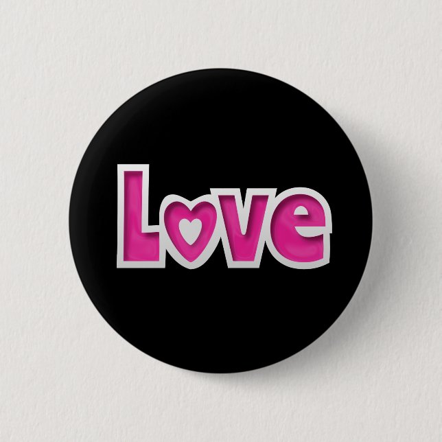 Badge Rond 5 Cm Amour (Devant)