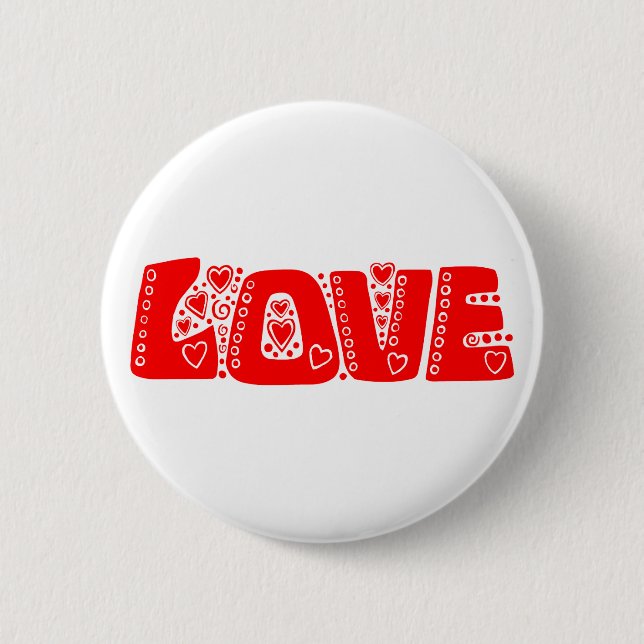 Badge Rond 5 Cm Amour (Devant)