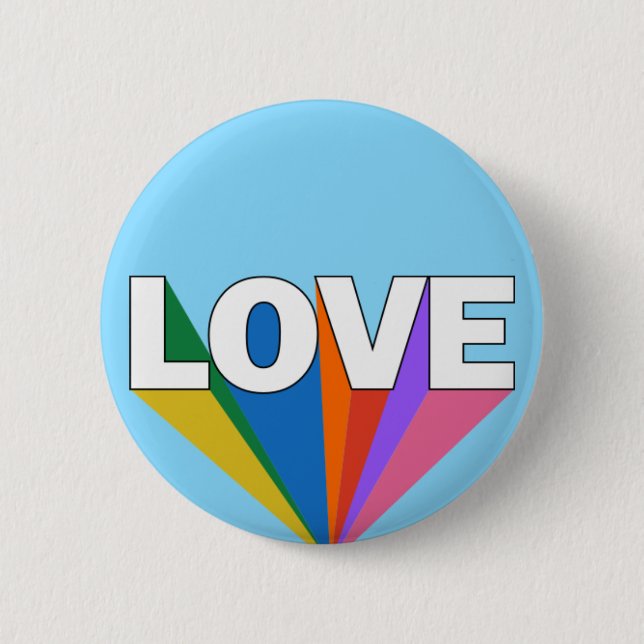 Badge Rond 5 Cm Amour (Devant)