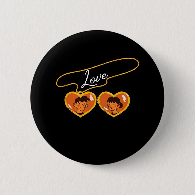 Badge Rond 5 Cm Amour (Devant)