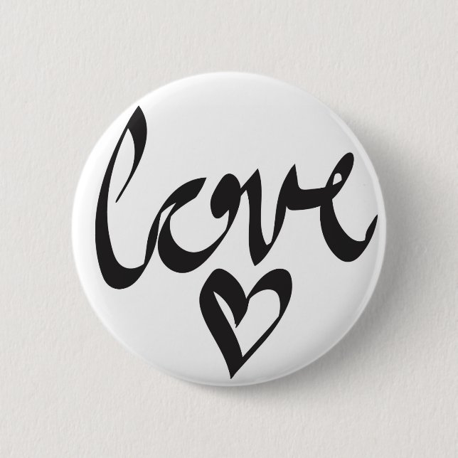 Badge Rond 5 Cm Amour (Devant)