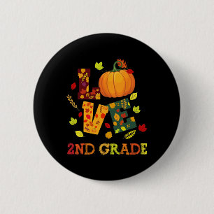 Badge Rond 5 Cm Amour 2e année Bonne automne Y'all Automne Enseign