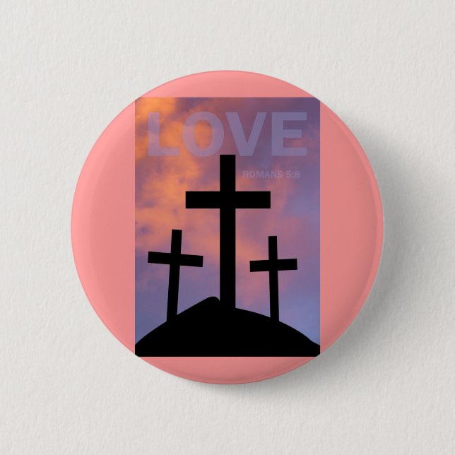 Badge Rond 5 Cm AMOUR - 5:8 de Romains (Devant)
