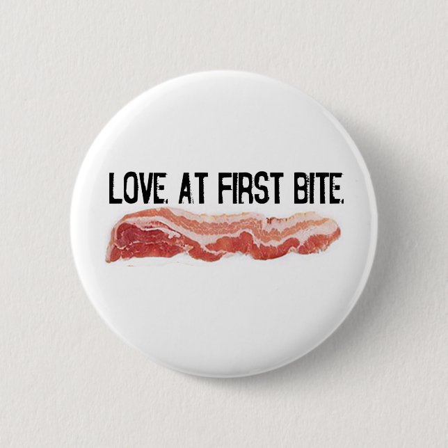 Badge Rond 5 Cm Amour à la première morsure (Devant)