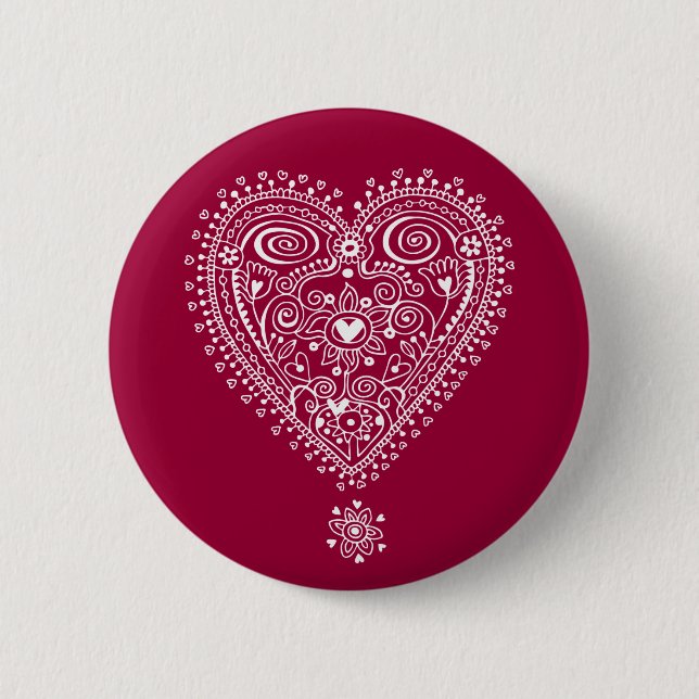 Badge Rond 5 Cm Amour angé (Devant)