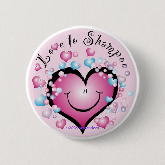 Badge Rond 5 Cm Amour au ©StyleStickers™ de bouton de shampooing