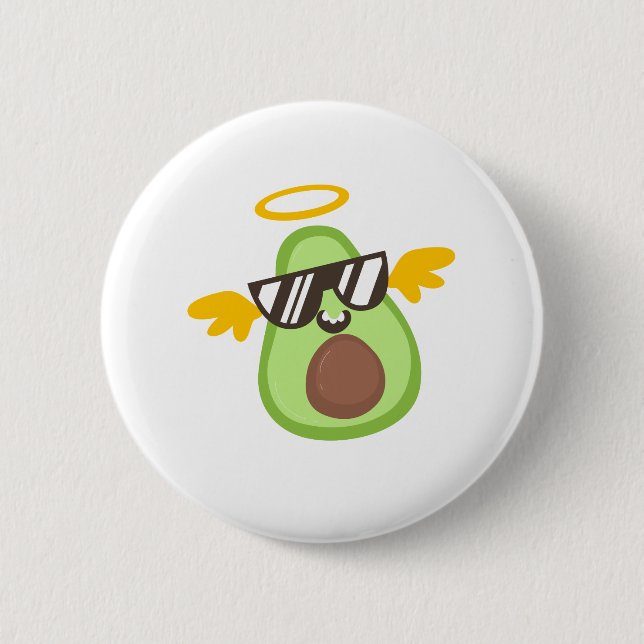 Badge Rond 5 Cm amour avocat (Devant)