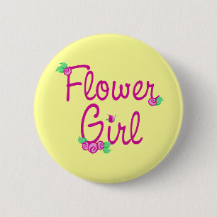 Badge Rond 5 Cm Amour Buds/ Mariage
