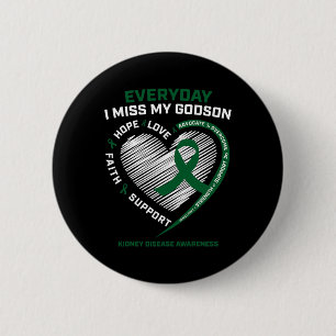Badge Rond 5 Cm Amour Cadeaux Mémoire Mlle Mon Godson Maladie du r