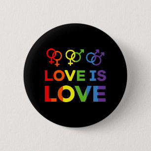 Badge Rond 5 Cm amour chemise amour arc-en-ciel gay lesbienne lgbt
