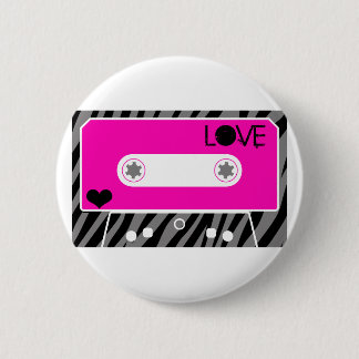 Badge Rond 5 Cm Amour de bande de mélange