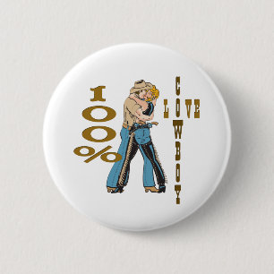 Badge Rond 5 Cm Amour de cowboy