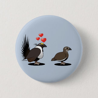 Badge Rond 5 Cm Amour de grouse sage