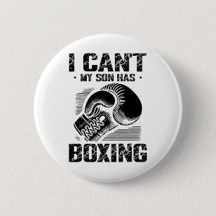 Badge Rond 5 Cm Amour de la boxe le jour de la boxe Entraîneur de