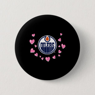 Badge Rond 5 Cm Amour de la Saint-Valentin des Oilers d'Edmonton N