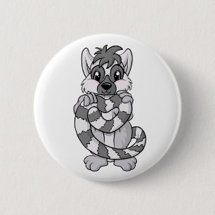 Badge Rond 5 Cm Amour de lémur !