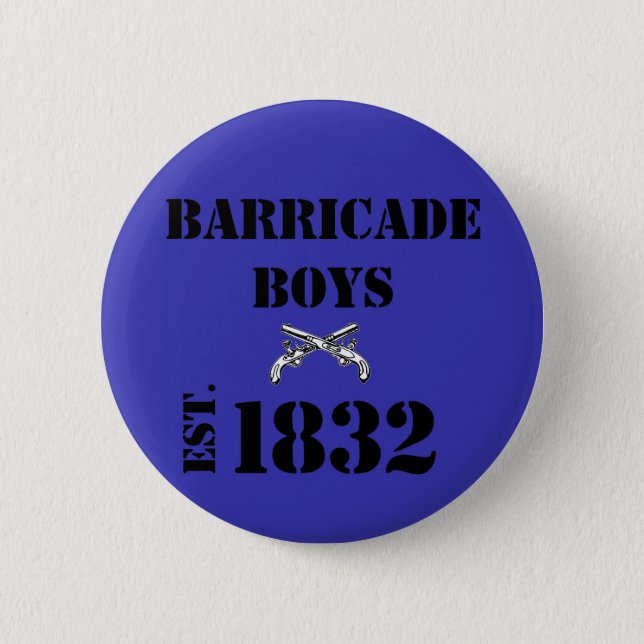 Badge Rond 5 Cm Amour de Les Misérables : Bouton de garçons de (Devant)