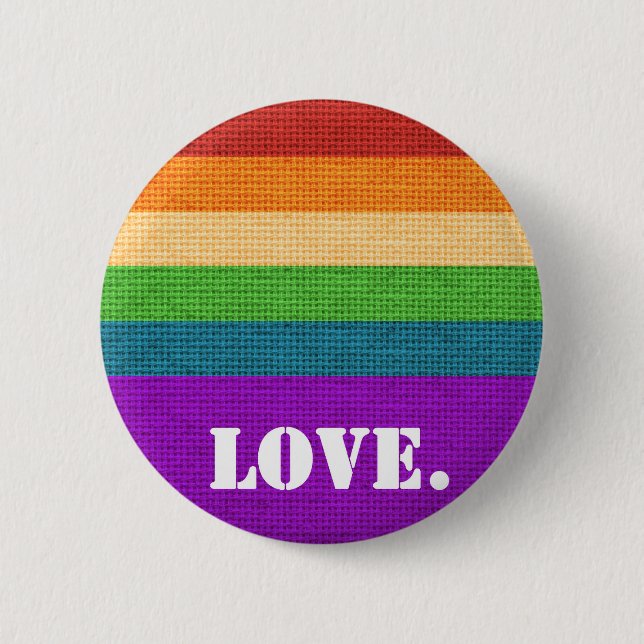 Badge Rond 5 Cm Amour de LGBT (Devant)