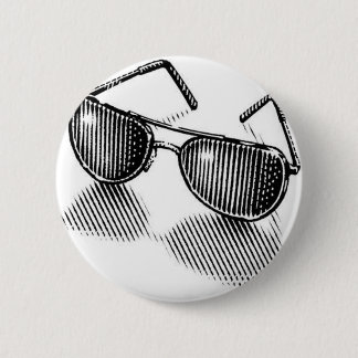 Badge Rond 5 Cm Amour de lunettes de soleil
