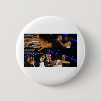 Badge Rond 5 Cm Amour de Michelle et de Barack Obama
