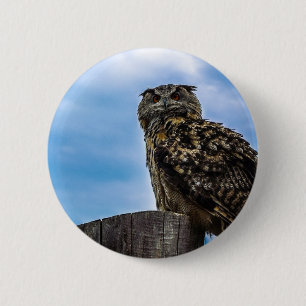 Badge Rond 5 Cm Amour de paix de destin de nature animale de plume
