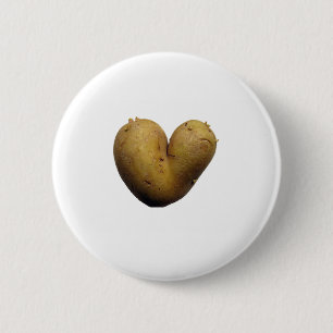 Badge Rond 5 Cm Amour de pomme de terre