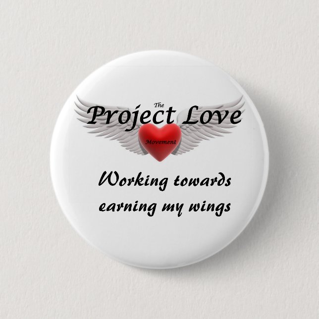 Badge Rond 5 Cm Amour de projet (Devant)