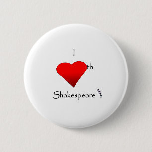 Badge Rond 5 Cm Amour de Shakespeare