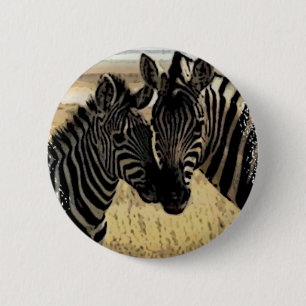 BADGE ROND 5 CM AMOUR DE ZÈBRE