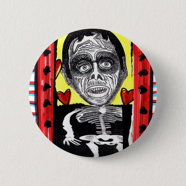 Badge Rond 5 Cm Amour de zombi (Devant)